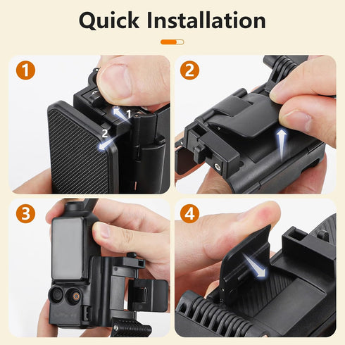 Magnetic Mount Stand for DJI Osmo Pocket 3, Adjustable Magnet Suction Case Holder for Desktop