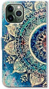 Case for iPhone 11 Pro Max, Green Circular Mandala Flip Leather Wallet Cover with Credit Card Slot and Kickstand