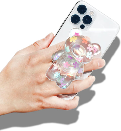 On The Grip 3D Gummy Magnetic Bear Style Expandable Collapsible Mobile Phone Grip Stand Holder for Smartphone Tablet