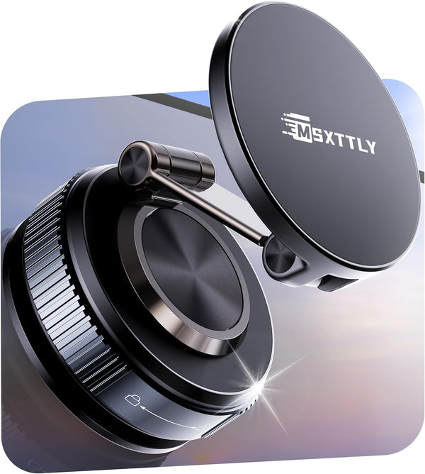 MSXTTLY Car Phone Holder Magnetic Phone Mount360 Adjustable Suction Magnets for MagSafe, 2026