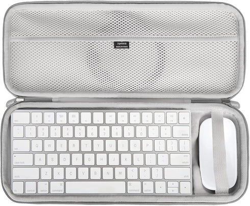 Aproca Grey Hard Travel Storage Case for Wireless Magic Keyboard 2 - MLA22LL/A and Magic Bluetooth Mouse 2