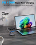 Daguaika 4K@60Hz, 4-in-1 100W USB C to Dual HDMI Adapter HDMI Splitter for Dual Monitors, PD Charging, USB A Port