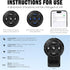 GLOBELEC Bluetooth Media Button Remote Control,Adjustable Direction Waterproof Controller,Remote Selfie Music Control
