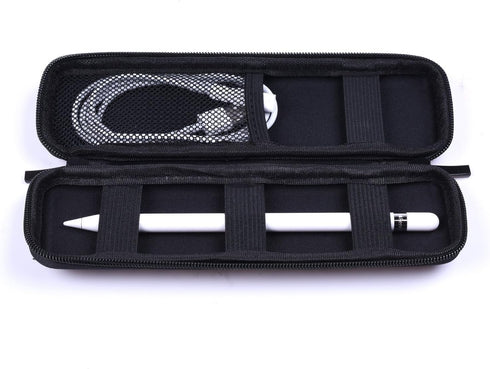 Cosmos Black Color EVA Hard Shell Stylus Pen Pencil Case Holder Compatible with Apple Pencil, Wacom Stylus Executive Fountain Pen, Ballpoint Pen, Stylus Touch Pen
