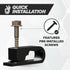 THE CIMPLE CO Dual Cable Clips, 10 PCS, Indoor/Outdoor Cord Management for Coax, Ethernet, Electrical Wire, Black