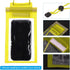 PATIKIL Waterproof Phone Pouch, 2 Pack Universal Lanyard Dry Bag for Beach Swimming Pool, Yellow