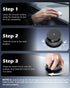 CloudValley 15W 17/16/15/14/13/12, 360 Fast Wireless Charger Car Phone Mount, Vacuum Suction Cup Magnetic Phone Holder