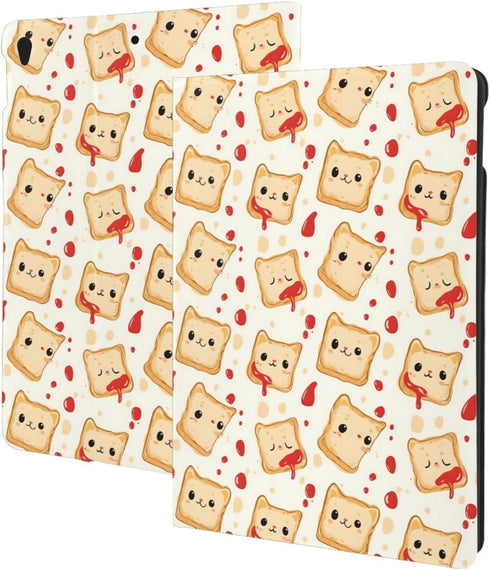 DXITROMI Compatible with iPad 9th/8th/7th Generation Case - Cute Ketchup Bread Print Compatible