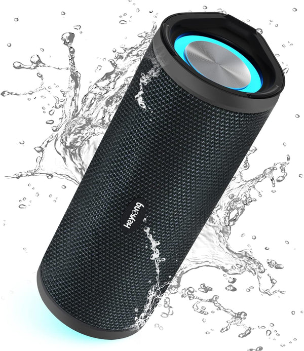 HEYSONG Portable Bluetooth Speaker, IPX7 Waterproof Outdoor Speaker with 40H Playtime for Beach and Camping