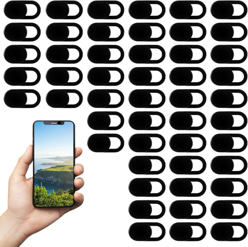 Alrhso 50 Pcs Webcam Cover Slide, 0.023 Inch Ultra-Thin Universal Camera Privacy Cover