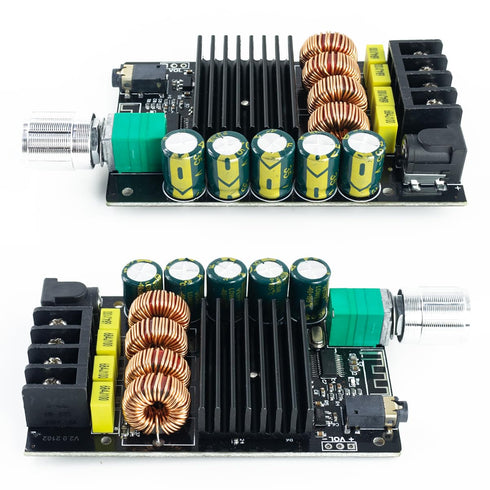 200W Bluetooth 5.0 Amplifier Board TPA3116D2, 100W+100W Stereo Dual Channel Amp Board for Home Speakers
