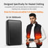Whsahans 5V 2A Pack 10000mah 7.4v) Rechargeable Battery for Heated Vest Heated Jacket Battery Power Bank for Heated