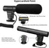 3.5mm (1/8") Camera Microphone, Video Microphone for DSLR Close Interview Shotgun Mic for Canon Nikon Sony Fuji Mic