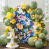 Jnbasdffb 7.2 Spring Floral Wedding Arch Cover,Stretchy Spandex Arch Backdrop Stand Covers FT,Oil Painting Flowers