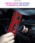 Androgate Military-Grade Metal Ring Holder Case for Samsung Galaxy S7, Shockproof Cover with HD Protectors