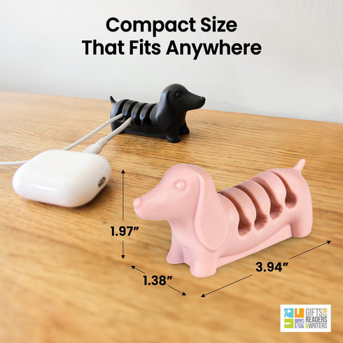 Gifts for Readers & Writers Cable Holder Clips, Tidy Cord Management Organizer for USB Charging & Power Cables
