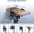 Cell Phone Stand for Recording, Height Adjustable Filming Phone Holder for Desk, 360 Degree Rotation Clamp Phone Stand,