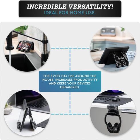 Flex Flap Adjustable Portable Phone Stand for Travel, Home, Desk, Bed, Treadmill, iPad, Tablet