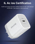 USB C Charger Block, 20W PD Wall Charger C Type Fast Charging Station Power Adapter USB Plug Brick Cube Box for iPhone