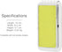 HANDL New York Yellow Glitter HANDLstick Silver Glitter Grip and Stand for Smartphone
