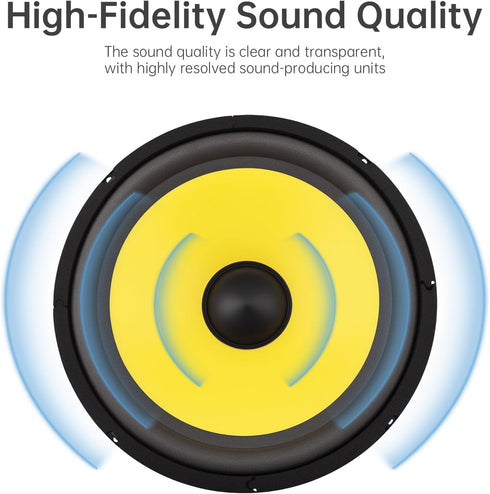 DriSentri 10 Inch Bass Loudspeaker Woofer Speaker, Car Speakers Wide Frequency Response Car Audio Stereo Speaker
