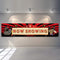 Blulu Movie Night Party Decorations, 2025 Now Showing Banner, 70.8 x 15.7 Inch Red Carpet Backdrop for Birthday Supplies