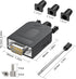 2Packs DB9 Serial Adapters, No Soldering Needed, D-SUB 9-pin RS232 RS485 Adapter to Terminal Connector with Bolts Nuts