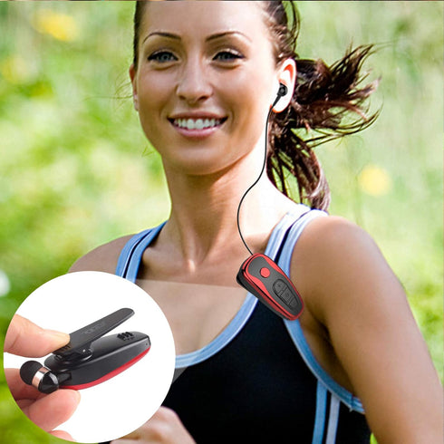 Retractable Wireless Headset, Wireless Headphones for Business Office, Driver Earbud with Clip, Retractable Noise