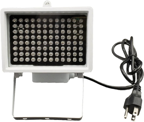 IR Illuminator 850nm 96 LED Night Vision Waterproof Lamp, Long Range 80m, Wide Angle 60 Degree for CCTV Cameras