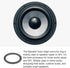 Speaker Foam Edge Surround Rings Rubber Perforated Subwoofer Replacement Parts - 6x9 / Black / 2Pack [for Repair or DIY