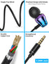 Wired Earbuds for Samsung Galaxy S10e, S10, S9, A15, A14, A13, A03, iPhone 6/6s/5, Moto G - HiFi Stereo, Noise