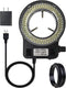 Microscope LED Ring Light Illuminator, 144 LED Bubbles for Lab Monocular Binocular Trinocular Stereo Microscope