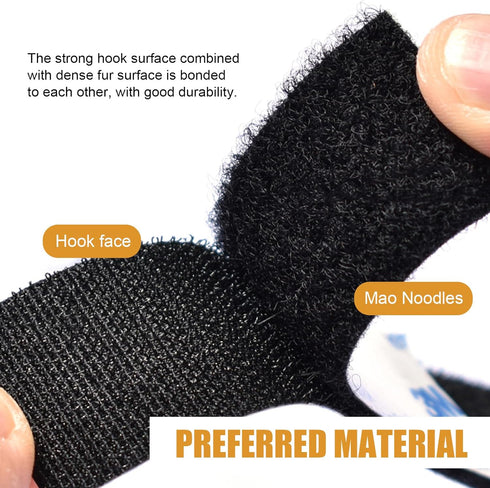 lekiliky 20PCS Car Mat Fixing Stickers, Nylon Waterproof Non-shedding Vehicles Foot Pads Backing Adhesive