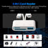 WEZAFO 3 SD Card Reader for iPhone Android, Memory Card Reader Built-in Dual iOS & USB C Connector Card Reader