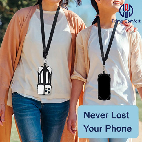 Cell Phone Lanyards with Adjustable Neck Strap, Universal Neck Phone Holder for iPhone, Galaxy and Most Smartphones