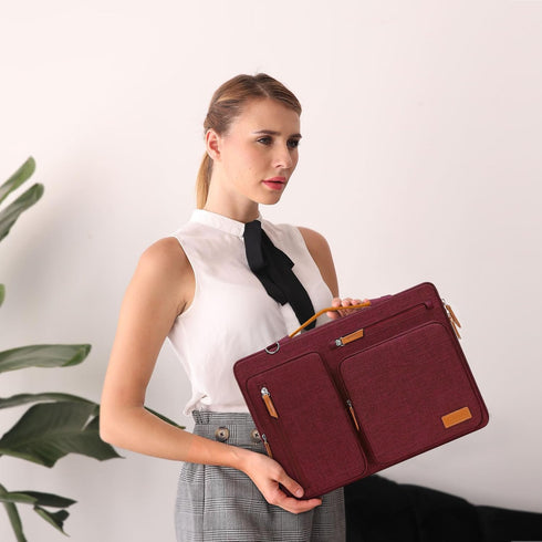 MOSISO 360 Protective Laptop Shoulder Bag, 15-15.6 inch Computer Bag Compatible with MacBook Pro