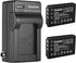 Kastar 2-Pack Battery and AC Wall Charger Replacement for Minolta NP-120 Battery, Minolta MN35Z Camera