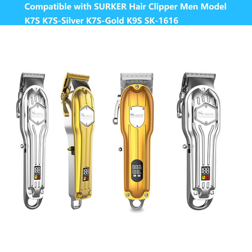 Replacement SURKER Hair Clippers Charger Cord for Model K7S, K7S-Silver, K7S-Gold, K9S, SK-1616 Power Cord