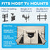 75 Inch Garnetics Outdoor TV Cover Waterproof, Weatherproof TV Enclosures with Smart Shield Screen Protectors, Ideal