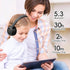 85dBVolume 30H vinamass Kids Bluetooth Headphones,Kids Wireless Headphone with Limiter, Playtime, Adjustable
