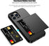 Nvollnoe for iPhone 12 Pro Max Case with Card Holder Heavy Duty Protective Dual Layer Shockproof Hidden Card Slot Slim Wallet Case for iPhone 12 Pro Max for Men&Women(Black)