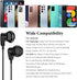 HiFi Stereo USB C Headphones for Samsung S24 S23 S22 Ultra, iPhone 15 Pro Max, Galaxy Z Flip, OnePlus - Wired Earbuds