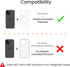Casespire Magnetic Silicone Phone Grip Soft Finger Loop Holder for MagSafe Cases and iPhones (Orange)