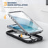 Diaclara iPhone 15 Case (6.1") - Frosted Black, MagSafe Compatible, Anti-Scratch Screen & Camera Lens Protector.