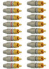 EEEKit 20Pack RCA Male Plug Solder, Gold Audio Video Adapter Connector for Home Theater Audio Video Receiver