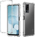 for TCL 40 XL Case, Crystal Clear Full-Body Rugged Hybrid Bumper Shockproof Protective Phone Case with Tempered Glass