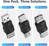 GELRHONR USB to USB Adapter, USB 2.0 Type A Male to Female Extender Conncetor Support 5V/2A Charging 480Mps Data Transfer for Printer, Keyboard, Mouse, Flash Drive, Hard Drive-3PCS(USB to USB)