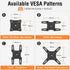 ELIVED Flip Down Ceiling TV Mount for Most 14-40 Inch TVs, Height Adjustable Full Motion Bracket 360° Swivel, Max VESA