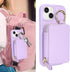 Hamany 13 13 5G 6.1 Inch-Purple Compatible with iPhone Wallet Case with Card Holder,for iPhone Phone case Wallet