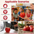 3.14 Inch UKCOCO Large Artificial Red Apple, Realistic Foam Fruit Model for Home Kitchen Decor, Lifelike Fake Apple